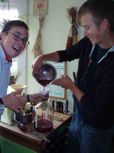 grape juice making